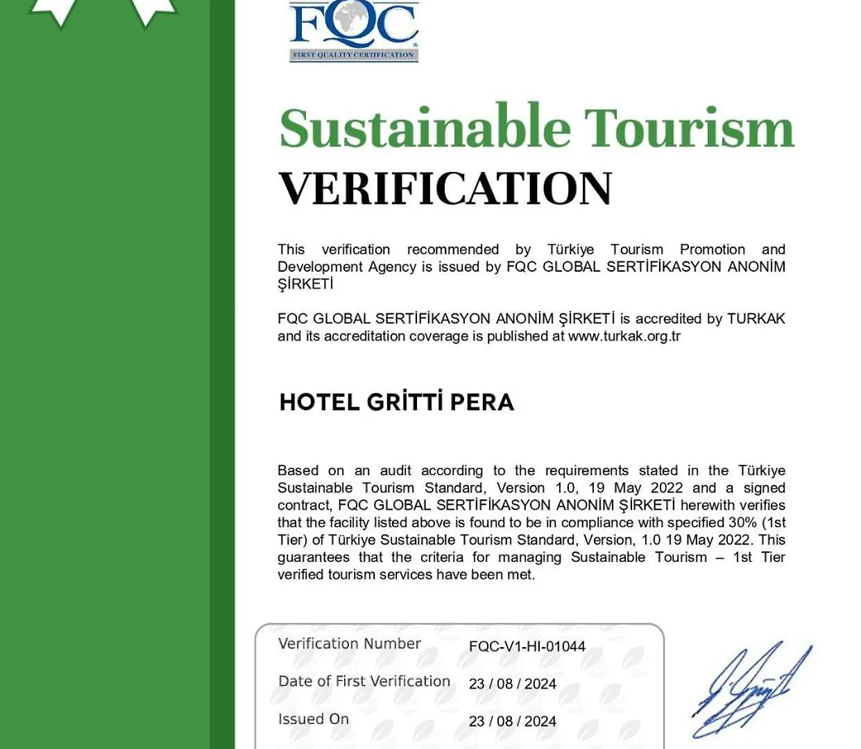 Hotel Gritti Pera & Spa Istanbul 3*,  Turkey